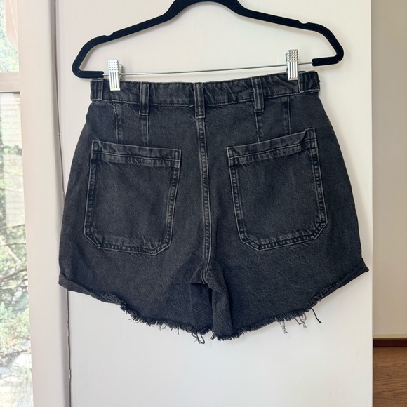 New Free People We The Free Palmer Shorts Denim Jean Slouchy Baggy in Black 27 - Picture 10 of 10